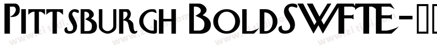 Pittsburgh BoldSWFTE字体转换